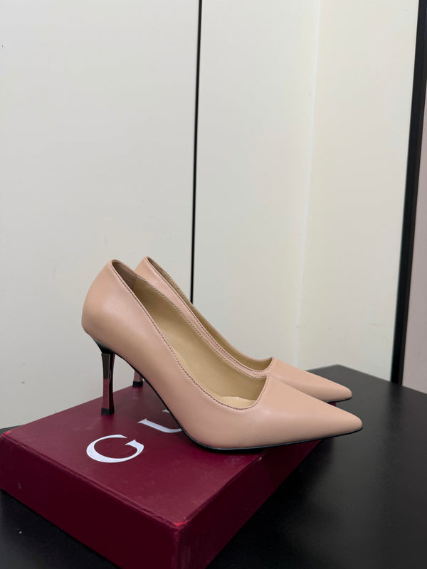 GG 26s Pointed Toe Pumps 8.5cm Calfskin