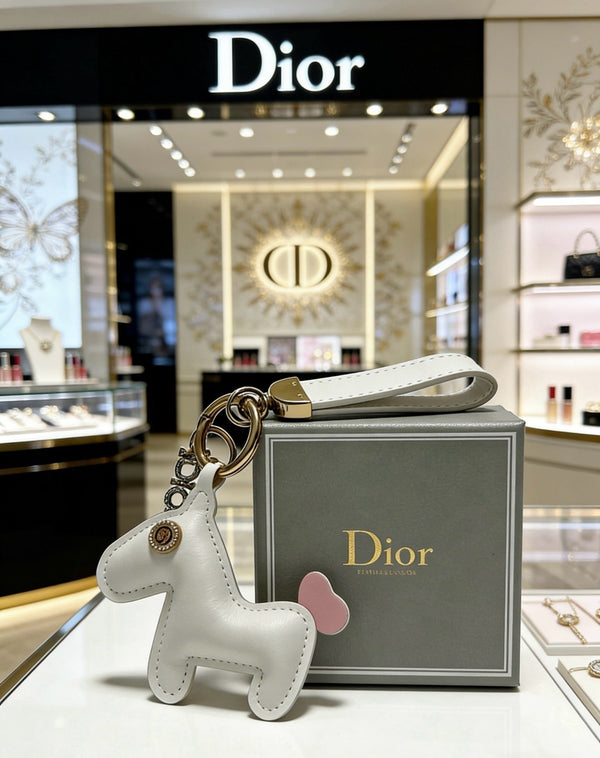 CD Leather Horse Charm