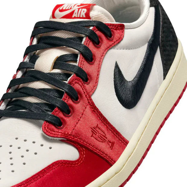 Trophy Room X Air Jordan 1 Retro Cuir Suédé Blanc Rouge Noir