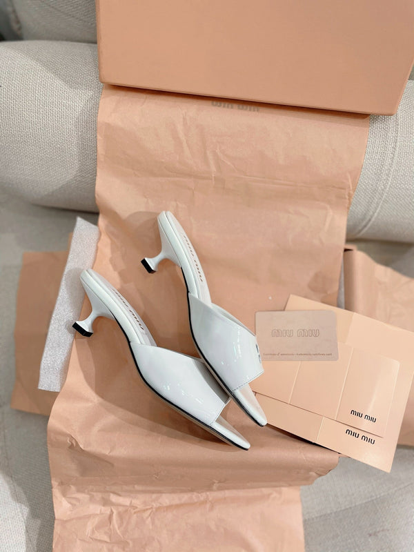 Miu 2026 Sandals 45mm Patent Leather 155493