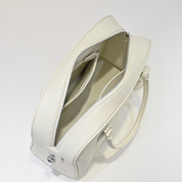 The Row India Bag 32cm Off-White Calfskin