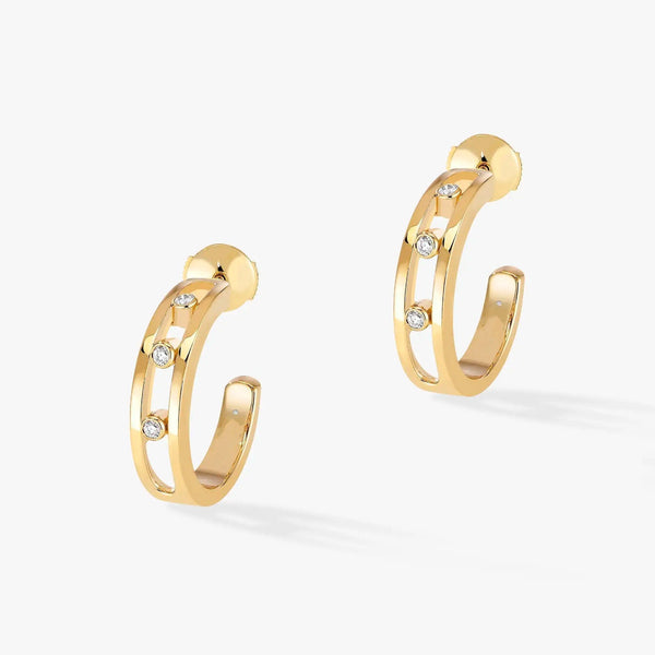 ORECCHINI CON DIAMANTI CREOLES MOVE CLASSIQUE