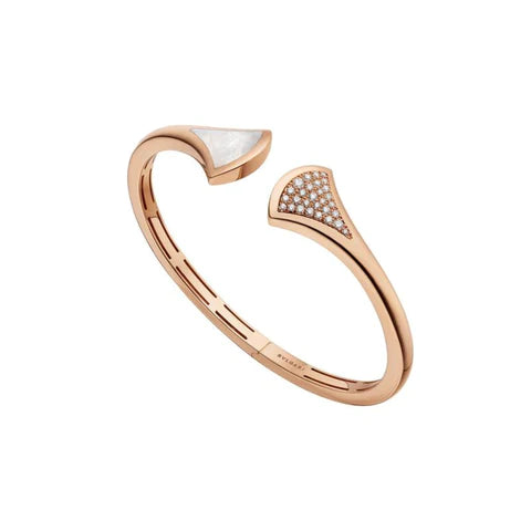 BRACCIALE DREAM APERTO IN ORO ROSA CON DIAMANTI