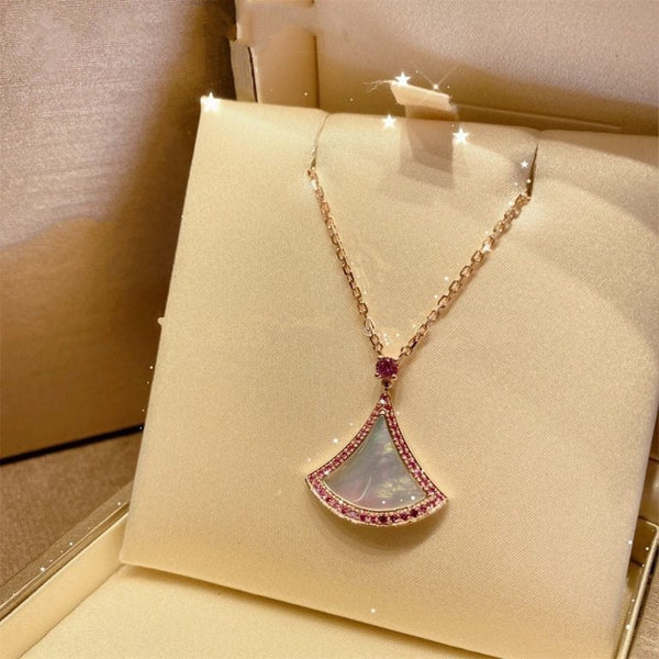 COLLANA DA SOGNO MOP DIAMANTE ROSA