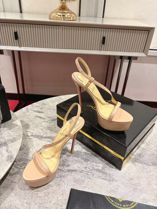 CL 2026 Rosalie Alta 150mm Sandal Beige Leather