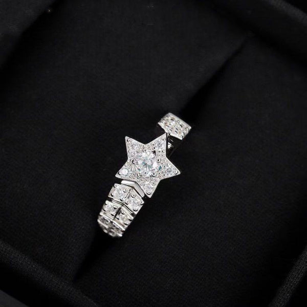 COMETE RING SILVER DIAMOND