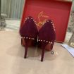 CL Anjalina Spike Pumps Suede Burgundy