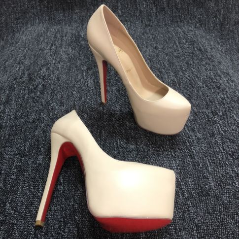 CL Daffodile Platform Pumps 160mm Nappa Leather Nude