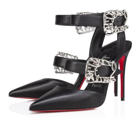 CL Giddylina 100 Mm Strappy Pumps Nappa Leather Black