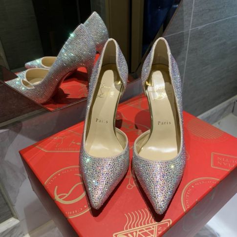 CL Iriza Pumps 100mm Glitter Strass Multicolor