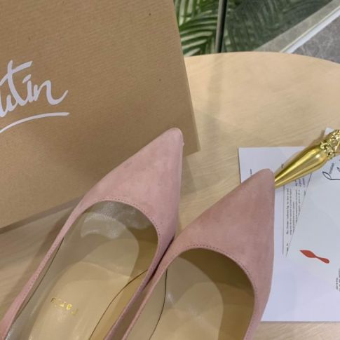 CL Kate Pumps Veau Velours Pink