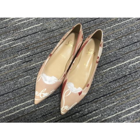 CL Kraft PVC Ballalla Flats Pelle Beige