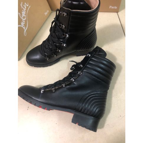 CL Mad Flat Ankle Boots Leather Black