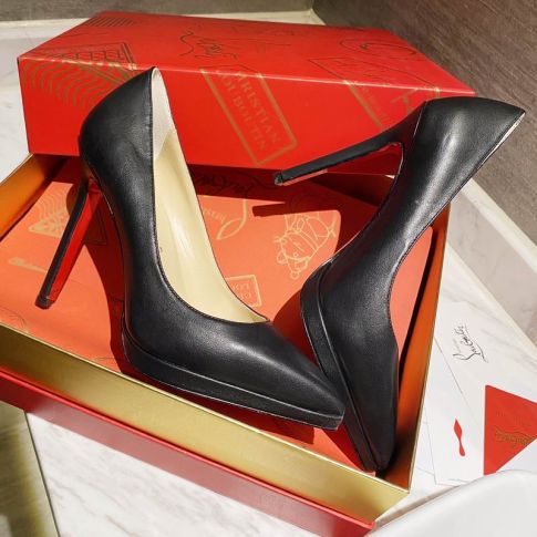CL Pigalle Plato Pumps 100mm Nappa Leather Black