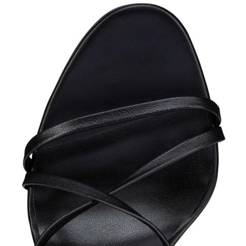 CL Sekmeta Alta 120mm Platform Sandals Iridescent Nappa Leather Black