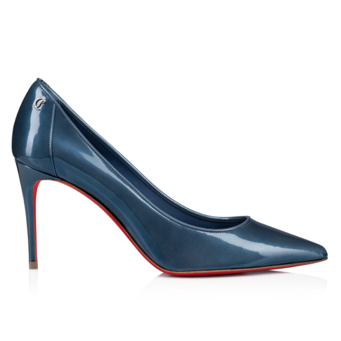 CL Sporty Kate Pumps 85mm Patent Leather Blue