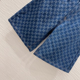Gucci 2025 Logo Denim Set Cotton
