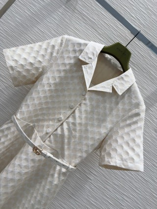 Abito camicia Gucci 25 in fibra di poliestere