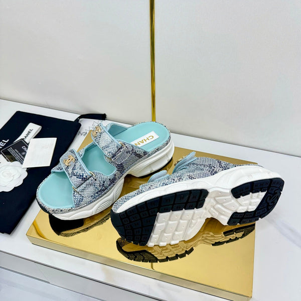 CC 25 Mules Sandals Mutilcolor Pearlescent Sheepskin 312947