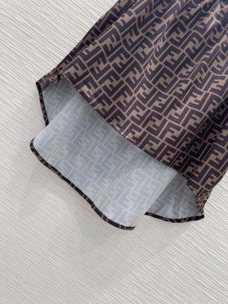 Fendi 25 Suit Brown Polyester Fiber