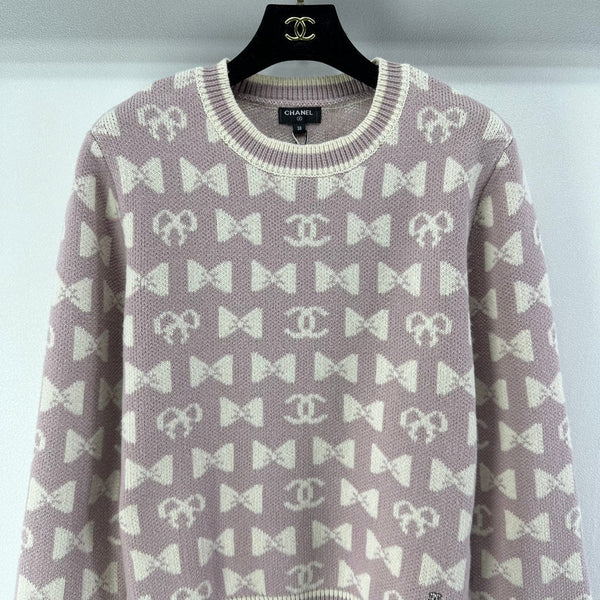 Chanel 2025 Pull en maille nœud double C Cachemire 329230