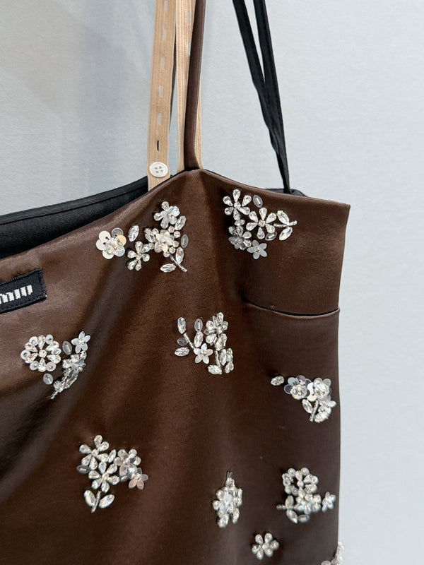 Caraco Miu en mélange d'acétate et de strass YB