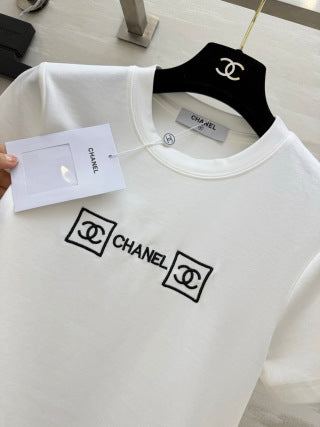 CC 26 Embroidered Logo T-Shirt in Cotton