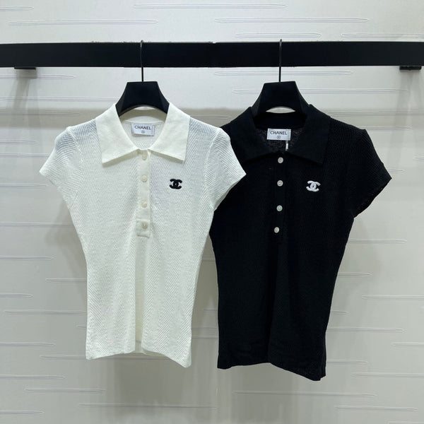 CC 2026 Collared Knit Short-Sleeve Shirt Tencel 677741