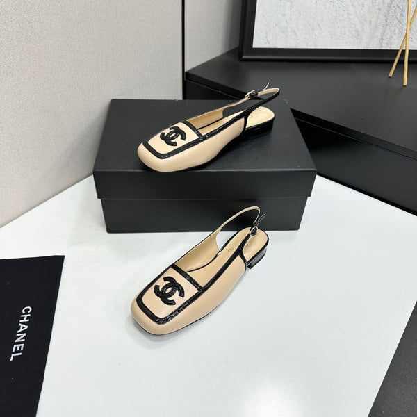 CC 2026 Square Toe Slingback 20mm Lambskin 925593