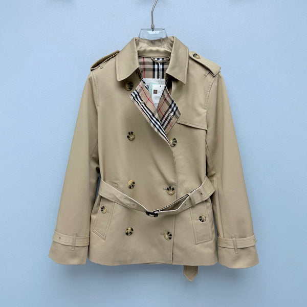 BBR 26s Vintage Check Lining Short Trench Coat 444871
