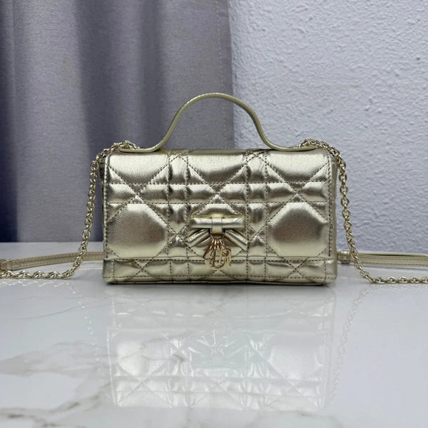 CD 2026 My Tender Dior Top Handle Mini Chain Bag 21cm Lambskin