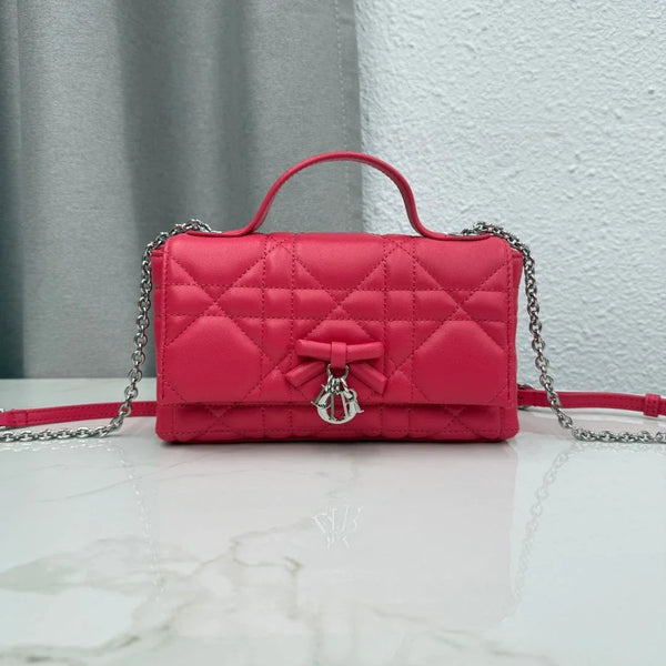 CD 2026 My Tender Dior Top Handle Mini Chain Bag 21cm Lambskin