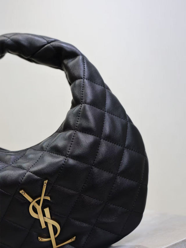 YSL Icarino Bag 17cm Black Sheepskin
