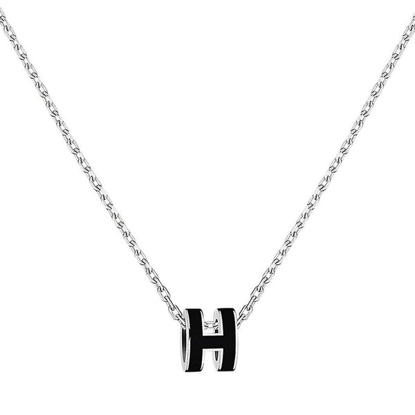 POP H NECKLACE PENDANT SILVER HARDWARE