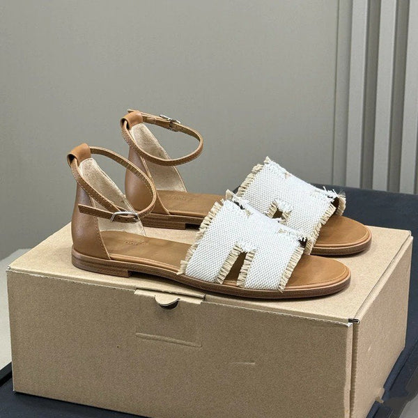 HM 25 Santorini Gold Calfskin White Denim