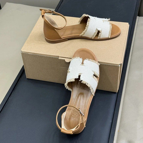 HM 25 Santorini Gold Calfskin White Denim