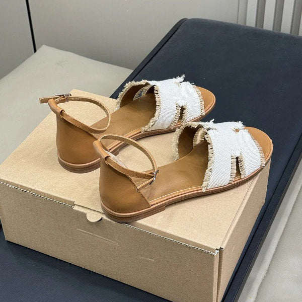 HM 25 Santorini Gold Calfskin White Denim