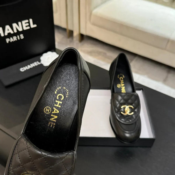 Mocassins CC AH 25/26 9cm Peau de mouton noire