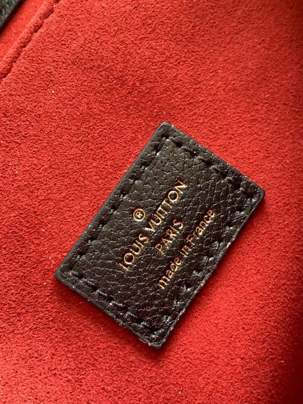 LV M45773 Pochette Métis Bag 25cm Black Beige Monogram Embossed Cowhide