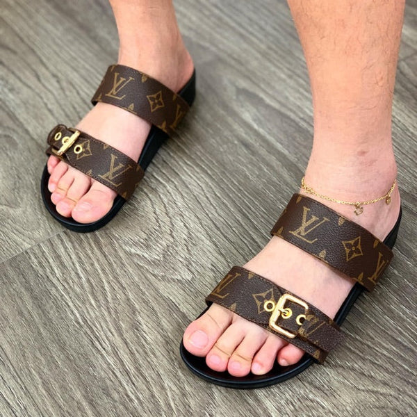 Bom Dia Comfort Mule Brown Monogram Canvas