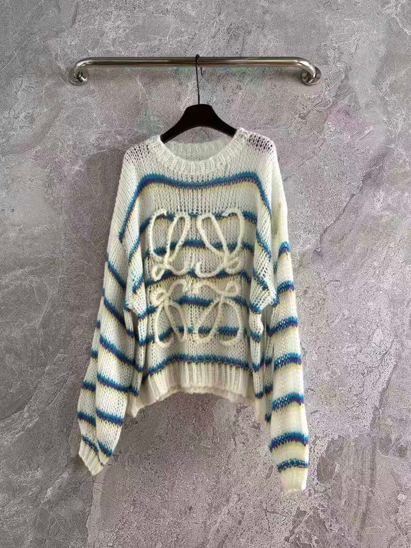 Loewe Anagram open-knit sweater