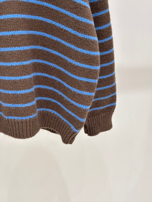 Miu 2026 Striped Polo Sweater Wool 431813