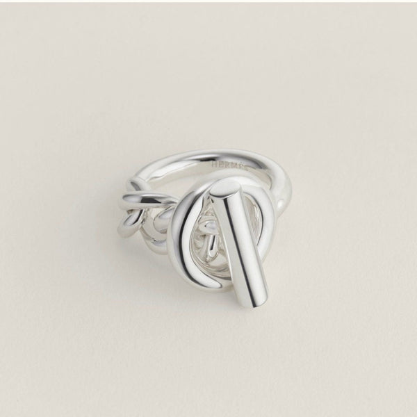 ANELLO CROISETTE GRANDE IN ARGENTO