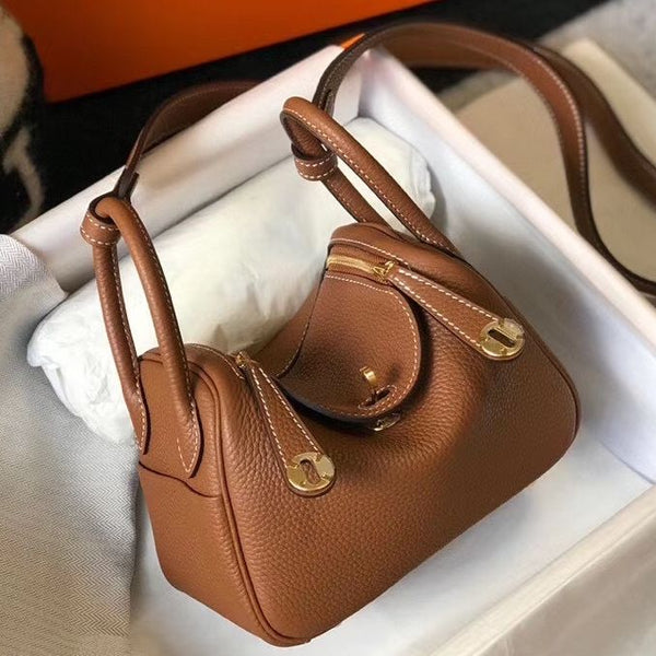 HM Mini Lindy 20cm Oro Clemence Pelle