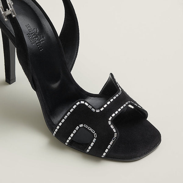 Holy 105 Sandal Black Suede Goatskin