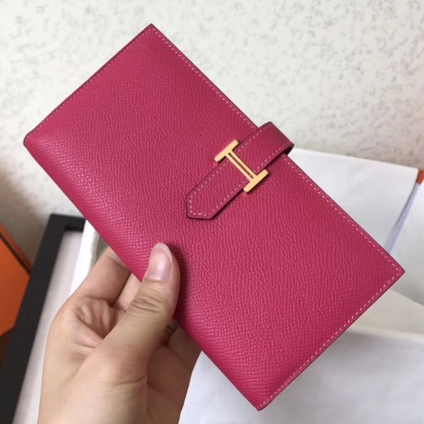 Portafoglio a soffietto HM Peach Epsom Bearn 17,5