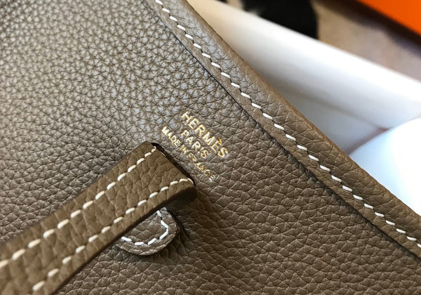 Mini Evelyne 18cm Brown Togo Ghw