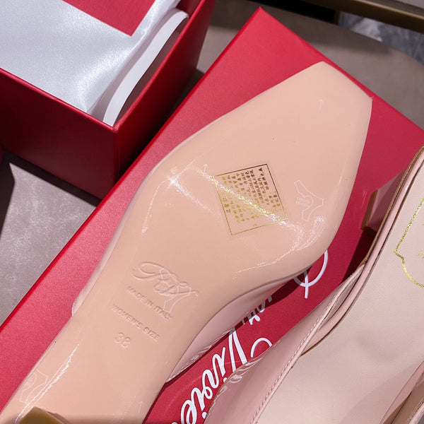 Viv Mules Light Pink Patent Leather 307797
