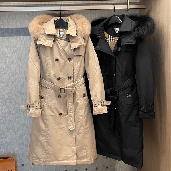 Burberry 25 Double-breasted Retro Brass Button Jacket Polyester Down