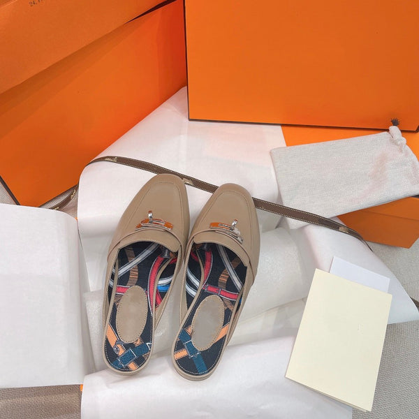 OZ Mule Brown Calfskin